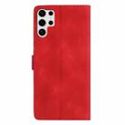 For Samsung Galaxy S25 Ultra 5G Flower Butterfly Embossing Pattern Leather Phone Case(Red) - 3