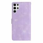 For Samsung Galaxy S25 Ultra 5G Flower Butterfly Embossing Pattern Leather Phone Case(Purple) - 3
