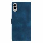 For Samsung Galaxy S25 Edge 5G Flower Butterfly Embossing Pattern Leather Phone Case(Blue) - 3