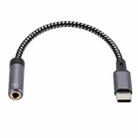 13cm AUX 3.5mm Female to Type-C Cable Audio Cable(Grey) - 3