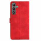 For Samsung Galaxy S25+ 5G Cherry Blossom Butterfly Skin Feel Embossed PU Phone Case(Red) - 3