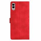 For Samsung Galaxy S25 Edge 5G Cherry Blossom Butterfly Skin Feel Embossed PU Phone Case(Red) - 3