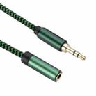 1m AUX 3.5mm Male to 3.5mm Female Cable Audio Cable(Green) - 1