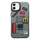 For iPhone 12 Double Layer Frosted IMD Series TPU + PC Phone Case(B CLUB Pattern) - 1