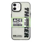 For iPhone 12 Double Layer Frosted IMD Series TPU + PC Phone Case(Green Label ACE) - 1