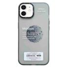 For iPhone 12 Double Layer Frosted IMD Series TPU + PC Phone Case(Moon) - 1