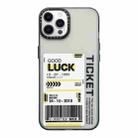 For iPhone 12 Pro Double Layer Frosted IMD Series TPU + PC Phone Case(Barcode label LUCK) - 1