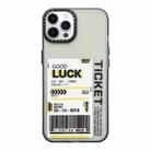 For iPhone 12 Pro Max Double Layer Frosted IMD Series TPU + PC Phone Case(Barcode label LUCK) - 1