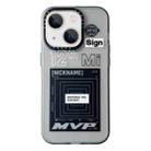 For iPhone 13 Double Layer Frosted IMD Series TPU + PC Phone Case(Black Label MVP) - 1