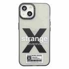 For iPhone 13 Double Layer Frosted IMD Series TPU + PC Phone Case(X Pattern) - 1