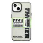 For iPhone 13 Double Layer Frosted IMD Series TPU + PC Phone Case(Green Label ACE) - 1