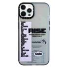For iPhone 13 Pro Double Layer Frosted IMD Series TPU + PC Phone Case(Purple Label RISE) - 1