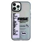 For iPhone 13 Pro Max Double Layer Frosted IMD Series TPU + PC Phone Case(Purple Label RISE) - 1