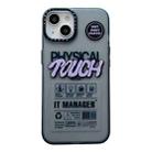 For iPhone 14 Double Layer Frosted IMD Series TPU + PC Phone Case(TOUCH Pattern) - 1