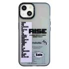 For iPhone 14 Double Layer Frosted IMD Series TPU + PC Phone Case(Purple Label RISE) - 1