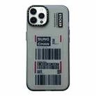 For iPhone 14 Pro Double Layer Frosted IMD Series TPU + PC Phone Case(Barcode) - 1