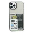 For iPhone 14 Pro Double Layer Frosted IMD Series TPU + PC Phone Case(Ticket CBA) - 1