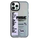 For iPhone 14 Pro Double Layer Frosted IMD Series TPU + PC Phone Case(Purple Label RISE) - 1