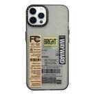 For iPhone 15 Pro Double Layer Frosted IMD Series TPU + PC Phone Case(Orange Label FC) - 1