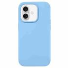 For iPhone 16 Liquid Silicone Phone Case(Azure Blue) - 1