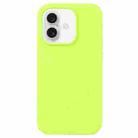 For iPhone 16 Liquid Silicone Phone Case(Brilliant Green) - 1