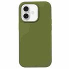 For iPhone 16 Liquid Silicone Phone Case(Pine Green) - 1