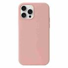 For iPhone 16 Pro Liquid Silicone Phone Case(Cherry Blossom Pink) - 1