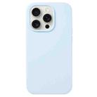 For iPhone 16 Pro Liquid Silicone Phone Case(Sky Blue) - 1