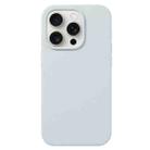 For iPhone 16 Pro Liquid Silicone Phone Case(Blue Grey) - 1