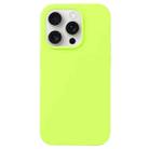 For iPhone 16 Pro Liquid Silicone Phone Case(Brilliant Green) - 1