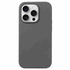 For iPhone 16 Pro Liquid Silicone Phone Case(Charcoal Black) - 1