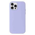 For iPhone 16 Pro Max Liquid Silicone Phone Case(Purple) - 1