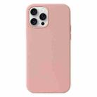 For iPhone 16 Pro Max Liquid Silicone Phone Case(Cherry Blossom Pink) - 1