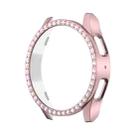 For Samsung Galaxy Watch FE 40mm Diamond Hollow PC Watch Protective Case(Rose Gold) - 1