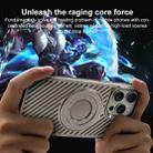 For iPhone 15 Pro Ice Armor Cooling MagSafe Skin Feel Phone Case(Ice Silver) - 3