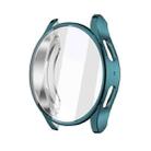 For Samsung Galaxy Watch FE 40mm Full Coverage Electroplated TPU Watch Protective Case(Cyan) - 1