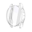 For Samsung Galaxy Watch FE 40mm Full Coverage Electroplated TPU Watch Protective Case(Transparent) - 1