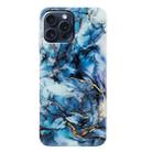 For iPhone 16 Pro Max IMD Marble TPU Phone Case(Grey) - 3