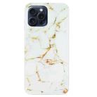 For iPhone 16 Pro Max IMD Marble TPU Phone Case(White) - 3