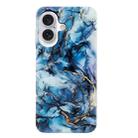 For iPhone 16 Plus IMD Marble TPU Phone Case(Grey) - 3