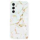 For Samsung Galaxy S24 FE 5G IMD Marble TPU Phone Case(White) - 3