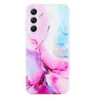 For Samsung Galaxy S24 FE 5G IMD Marble TPU Phone Case(Pink Blue) - 3