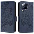 For Xiaomi Civi 3 5G Embossed Rose RFID Anti-theft Leather Phone Case(Dark Blue) - 2