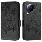 For Xiaomi Civi 3 5G Embossed Rose RFID Anti-theft Leather Phone Case(Black) - 2
