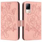 For Xiaomi Civi 1S Embossed Rose RFID Anti-theft Leather Phone Case(Pink) - 2