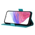 For Xiaomi Poco X7 Pro 5G / Redmi Turbo 4 5G Embossed Rose RFID Anti-theft Leather Phone Case(Light Blue) - 3