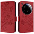 For Xiaomi 15 Ultra Embossed Rose RFID Anti-theft Leather Phone Case(Red) - 2