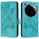 For Xiaomi 15 Ultra Embossed Rose RFID Anti-theft Leather Phone Case(Light Blue) - 2