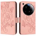 For Xiaomi 15 Ultra Embossed Rose RFID Anti-theft Leather Phone Case(Pink) - 2