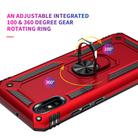 For Xiaomi Redmi 9A Shockproof TPU + PC Protective Case with 360 Degree Rotating Holder(Red) - 3